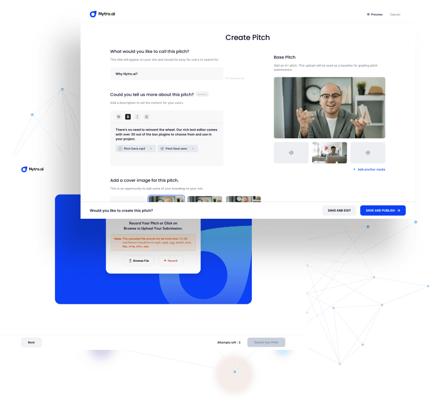 Nytro.ai: AI-driven platform that boosts sales onboarding by analyzing and improving demo pitches with advanced AI and ML. Nytro.ai: AI-driven platform that boosts sales onboarding by analyzing and improving demo pitches with advanced AI and ML.